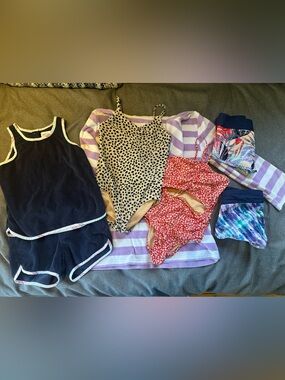 Girls Swim Bundle - Suits, Shorts and Cover Ups, crewcuts, Athleta, Petite Plume